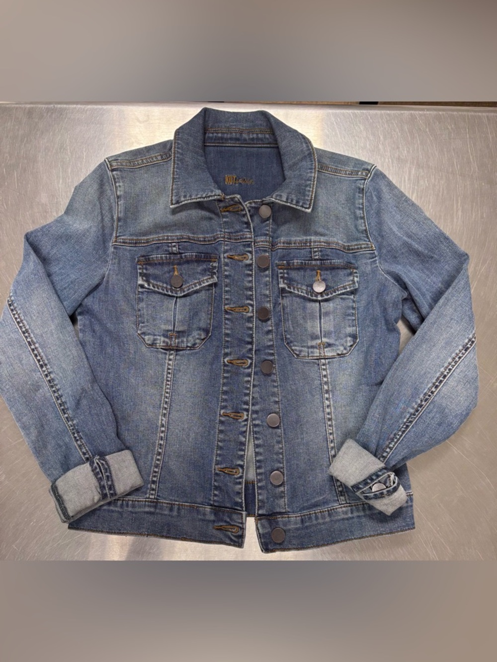 Kut from the Kloth Women's Blue Denim Jacket- XS